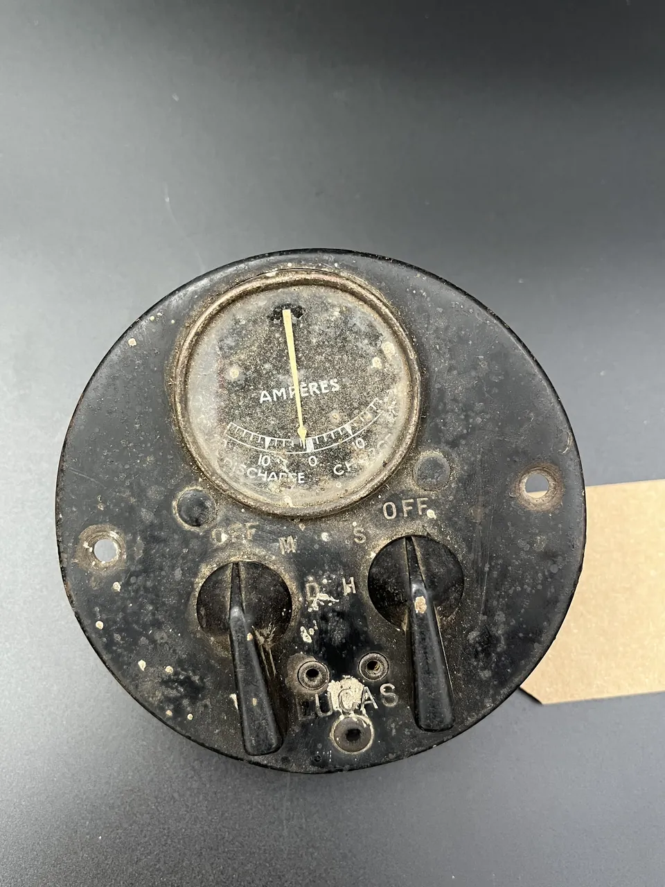 Austin Seven switch panel, black